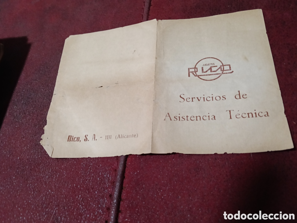 Juguetes antiguos: Folleto juguetes Rico