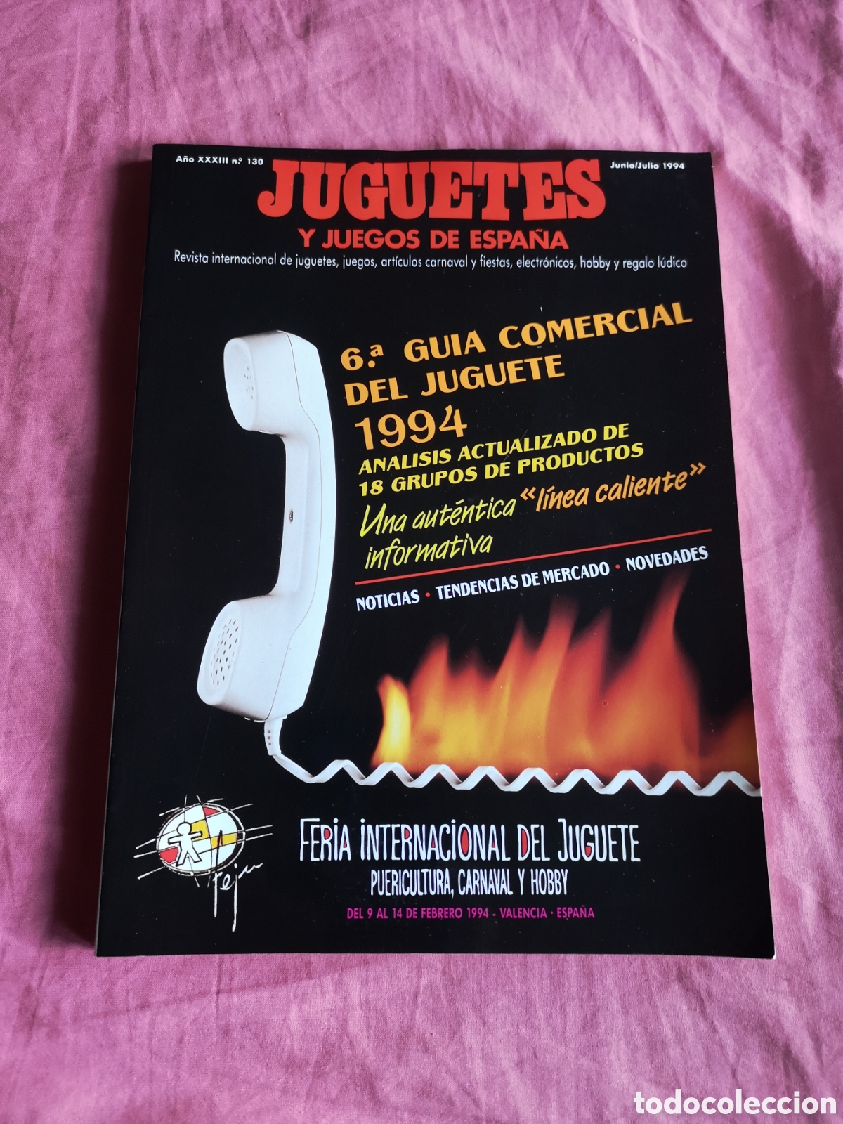 Juguetes antiguos: Revista Juguetes y Juegos de Espa&ntilde;a n&deg;130 Junio/Julio 1994. 200 p&aacute;ginas de 30x22 cm.