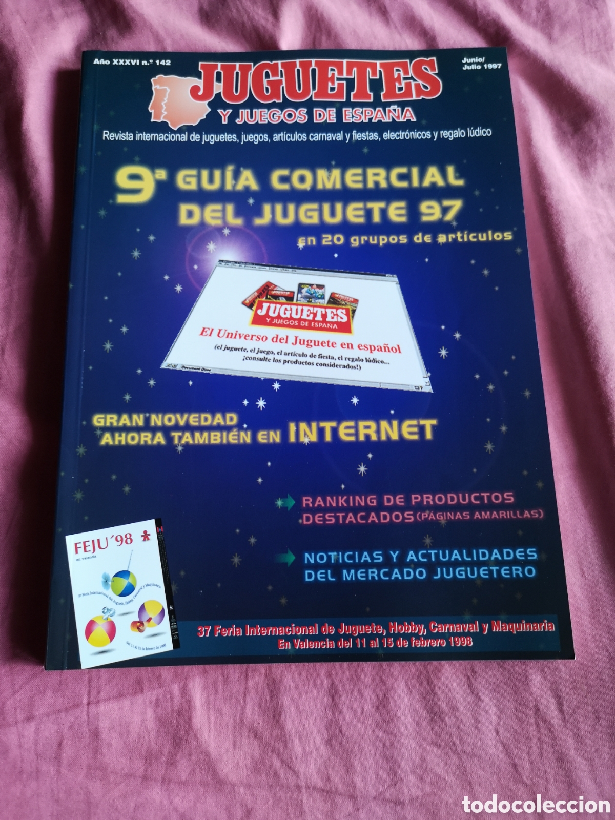 Juguetes antiguos: Revista JUGUETES Y JUEGOS DE ESPA&Ntilde;A n&deg; 142. Junio/Julio 1997. 200 p&aacute;ginas de 30x22 cm.
