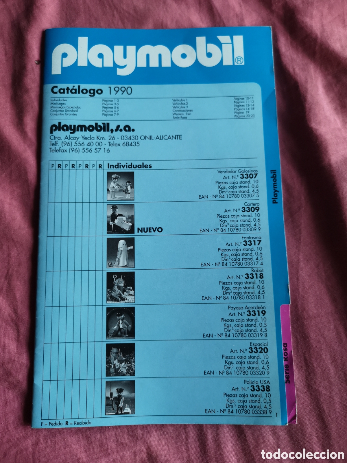 Juguetes antiguos: Cat&aacute;logo de Playmobil de 1990. Con 24 p&aacute;ginas de 29x18 cm. BIEN.