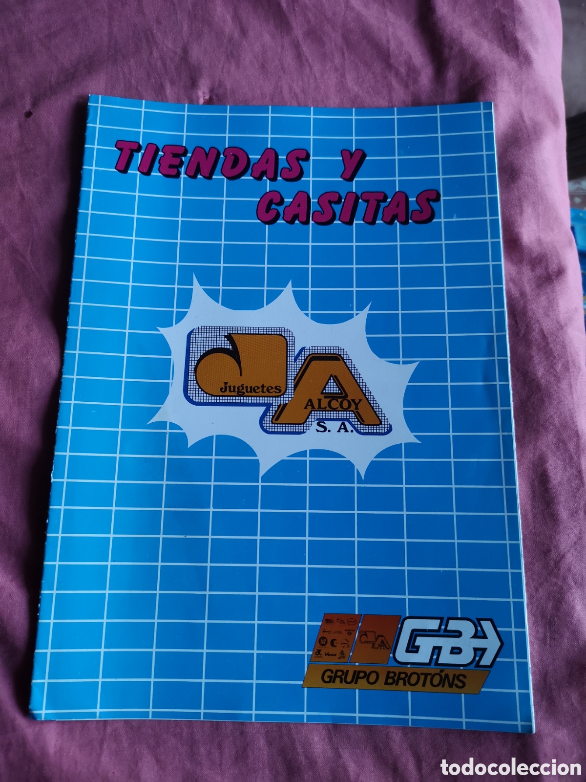 Juguetes antiguos: Cat&aacute;logo de TIENDAS Y CASITAS ALCOY. De 1986. Tr&iacute;ptico de 6 p&aacute;ginas de 29,5x21 cm. SIN USAR.