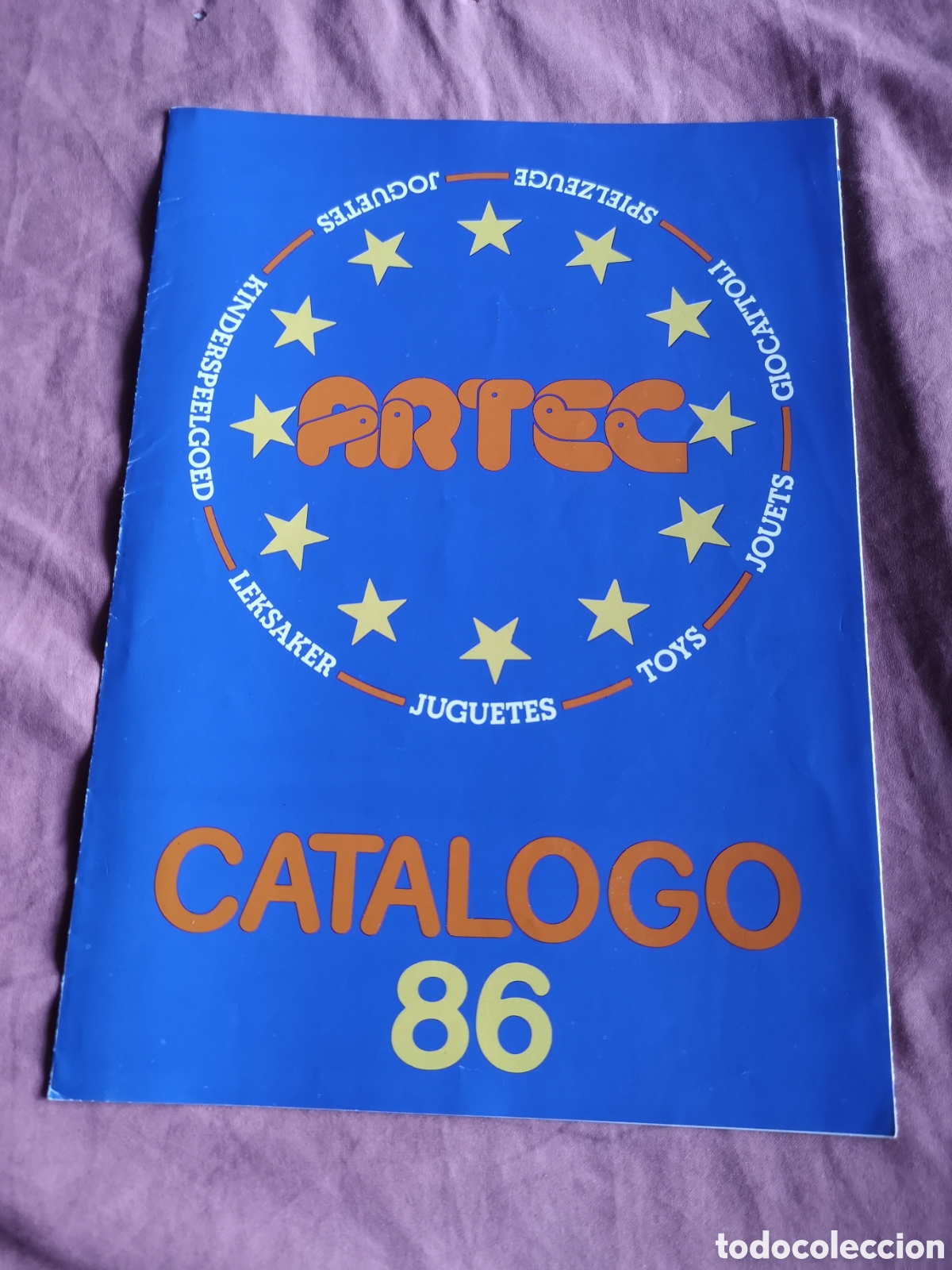 Juguetes antiguos: Cat&aacute;logo de Juguetes ARTEC. De 1986. Tr&iacute;ptico de 6 p&aacute;ginas de 29x21 cm. SIN USAR.
