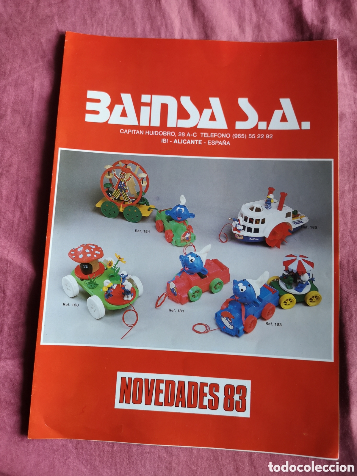 Juguetes antiguos: Cat&aacute;logo de juguetes BAINSA. NOVEDADES 1983. D&iacute;ptico de 4 p&aacute;ginas de 30x21 cm. SIN USAR.