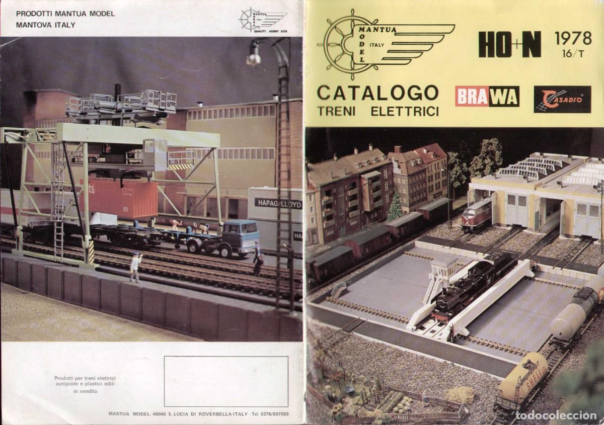 Juguetes antiguos: cat&agrave;logo MANTUA 1978Treni Elettrici Brawa Casadio Motori Elettrici HO+N - en italiano