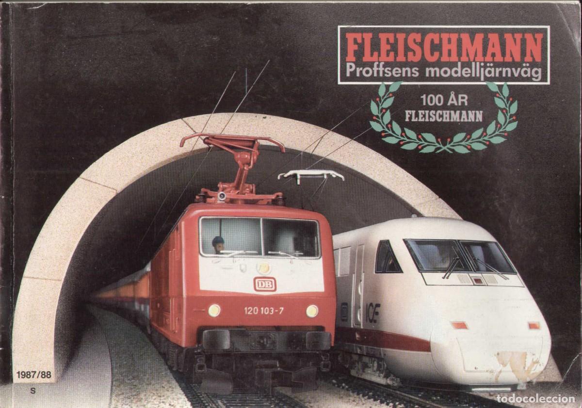 Juguetes antiguos: cat&agrave;logo FLEISCHMANN 1987/88 HO 1/87 N 1/160 - 100 &Auml;R FLEISCHMANN - en sueco