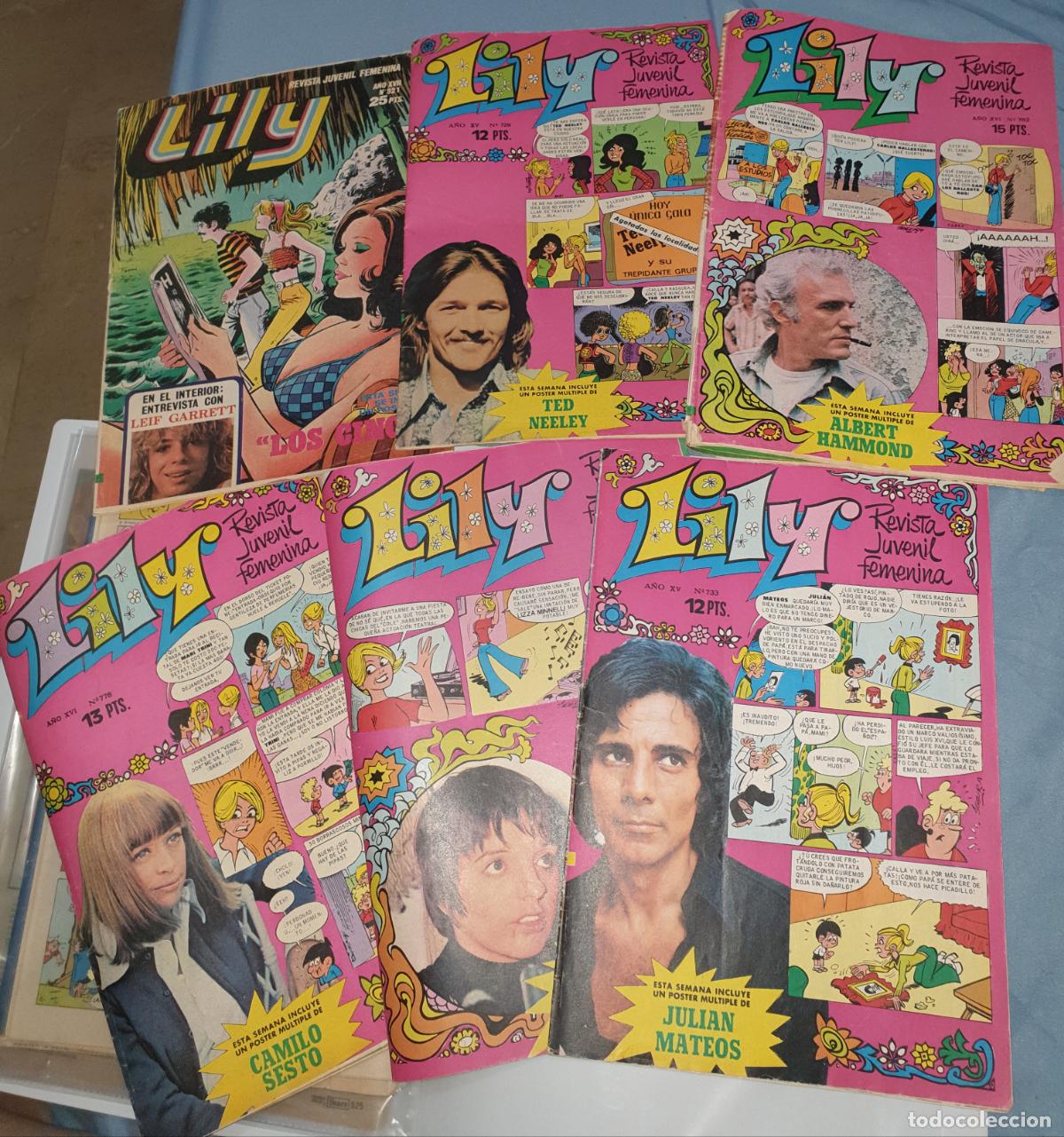 Juguetes antiguos: LOTE 9 REVISTAS LILY A&Ntilde;OS 75-76 CON ANUNCIOS DE NANCY Y LESLY + regalo anuncios Barbie