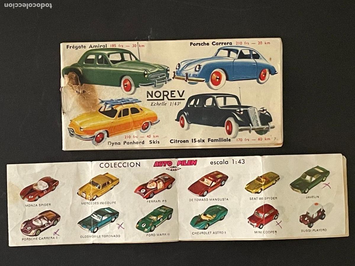 Juguetes antiguos: LOTE DOS CATALOGOS COCHES JUGUETE - NOREV - AUTO PILEN - ESCALA 1:43