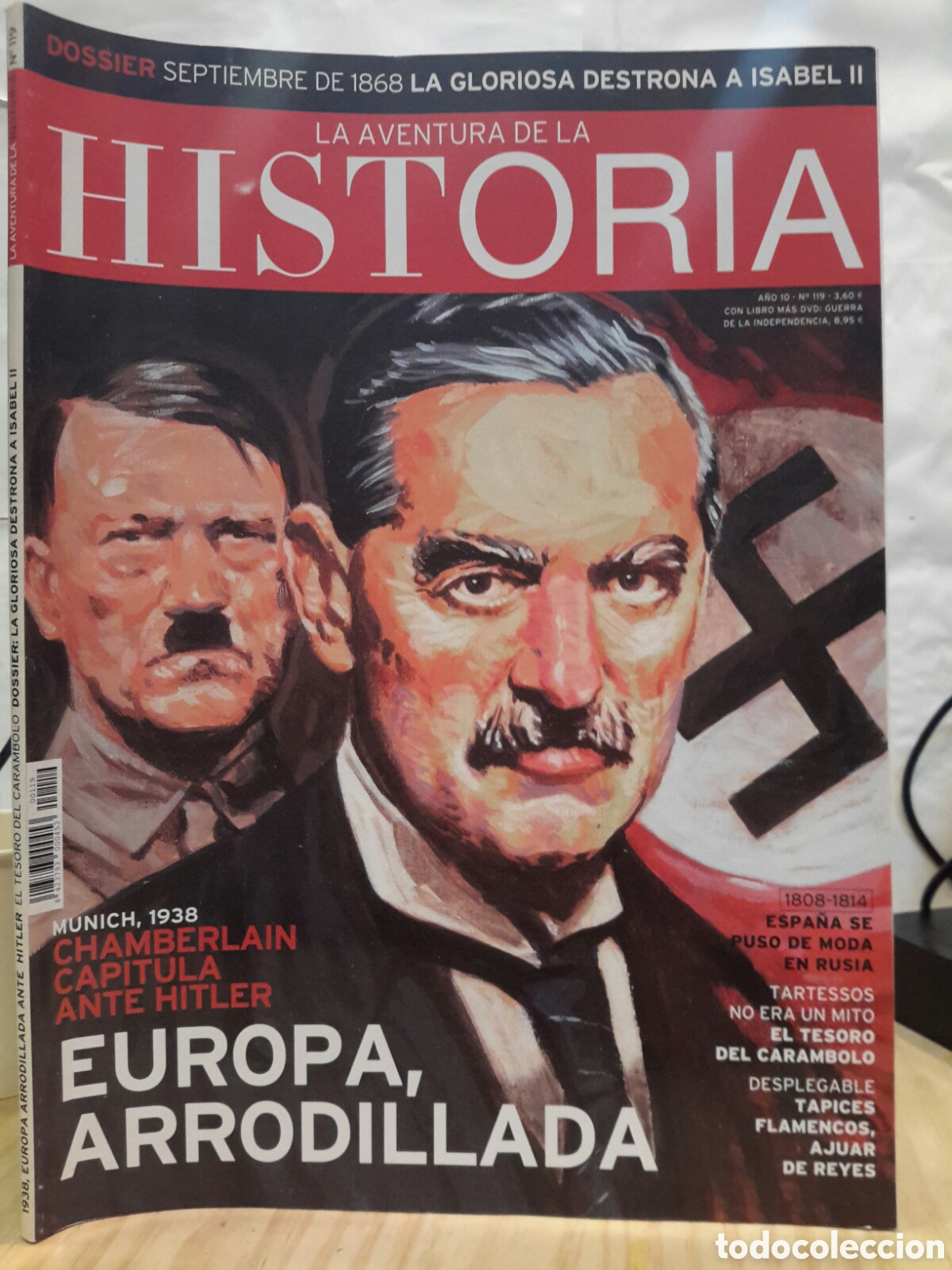 Juguetes antiguos: La Aventura de la Historia. 1938, Europa Arrodillada Ante Hitler. El Tesoro del Carambolo. N.119