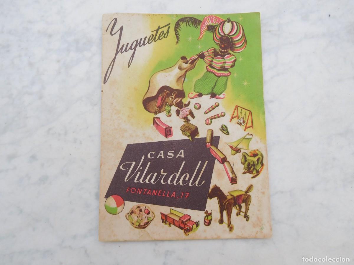 Juguetes antiguos: Publicidad antigua juguetes diptico Casa Vilardell