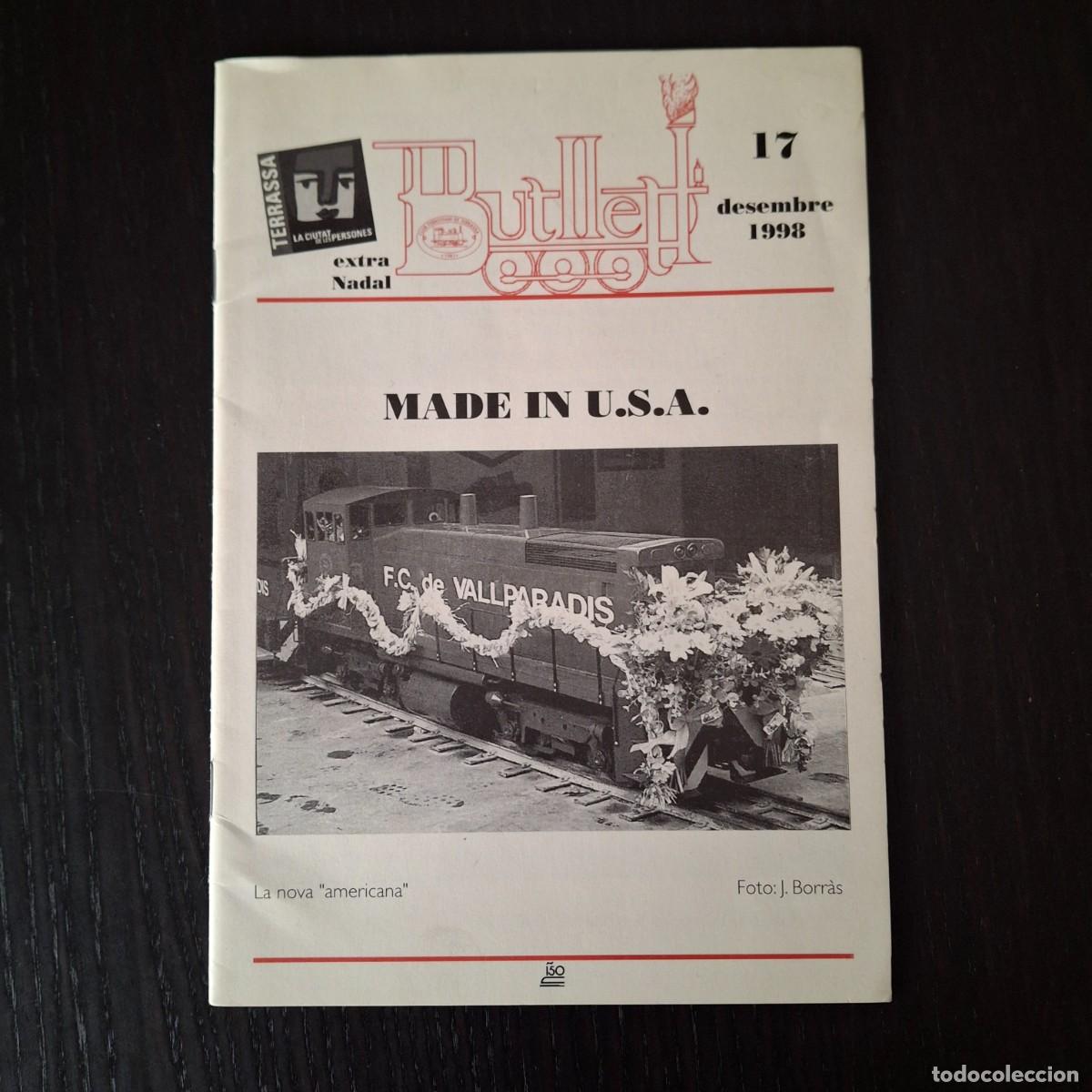 Juguetes antiguos: CLUB FERROVIARI DE TERRASSA - BOLETIN BUTLLETI N&ordm; 17 - A&Ntilde;O 1998 - TREN FERROCARRIL MADE IN USA