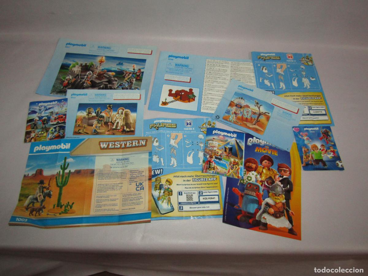 Juguetes antiguos: Lote de 11 Cat&aacute;logos y Manuales Originales de PLAYMOBIL