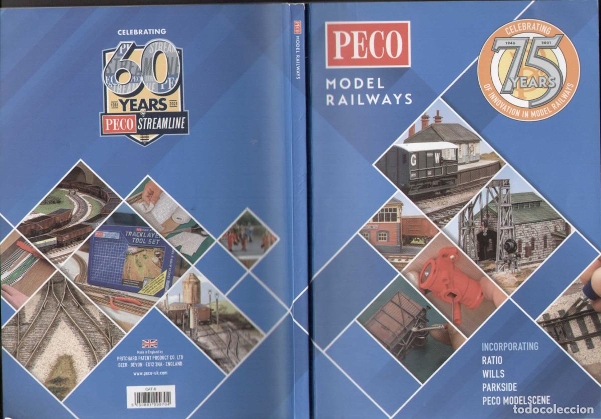 Juguetes antiguos: cat&agrave;logo PECO 2021 75&deg; 60&deg; Steamline- Scale N HO-OO OO-9 HOm-HOe O O-14,5 - en ingl&eacute;s