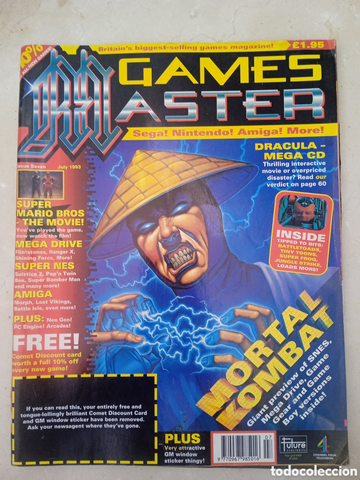 Juguetes antiguos: Revista Games Master SEGA Nintendo Amiga y m&aacute;s