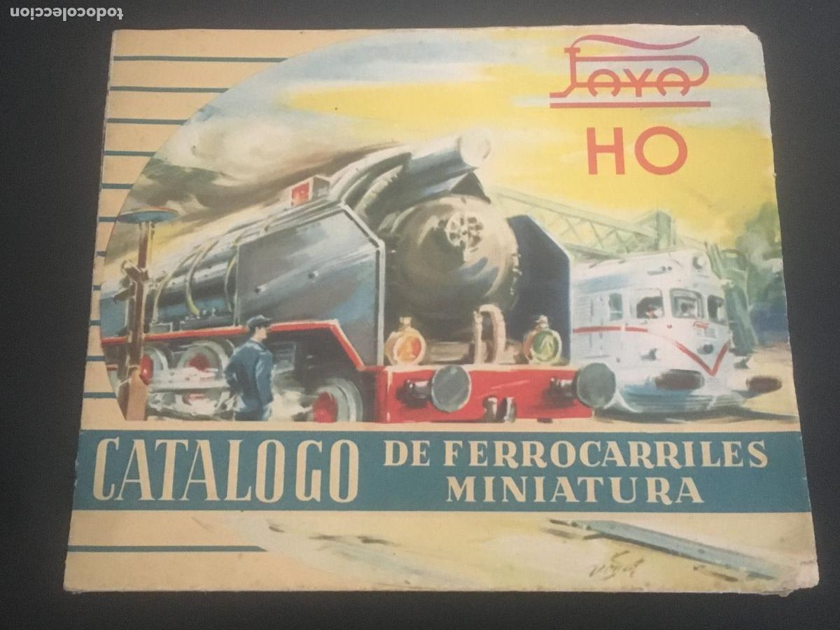 Juguetes antiguos: paya catalogo de ferrocarriles en miniatura original antiguo