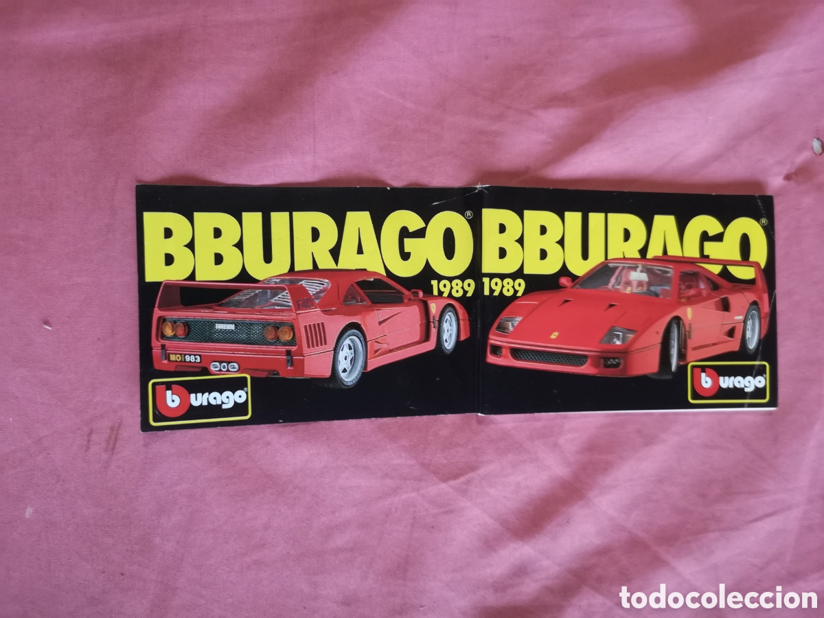 Juguetes antiguos: BBURAGO. Cat&aacute;logo de bolsillo. De 1989. Con 64 p&aacute;ginas de 11x7,5 cm. SIN USAR.