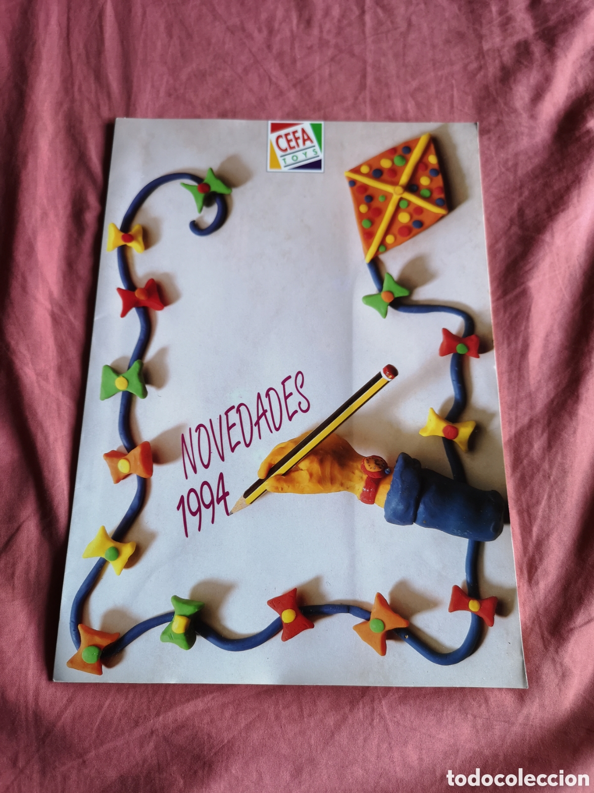 Juguetes antiguos: CEFA. Cat&aacute;logo NOVEDADES 1994. Carpeta con 8 hojas (16 p&aacute;ginas) de 30x21 cm. SIN USAR
