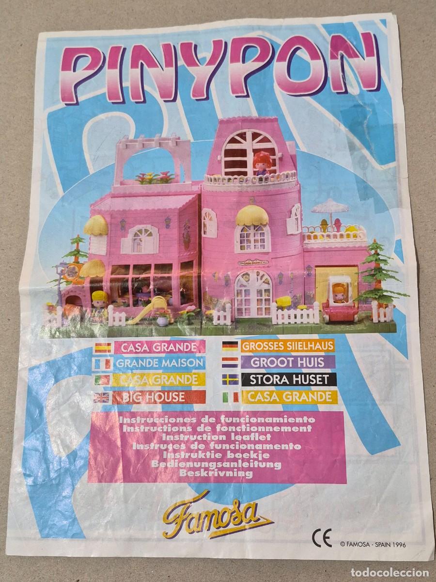 Juguetes antiguos: Instrucciones de funcionamiento pinypon casa grande 1996