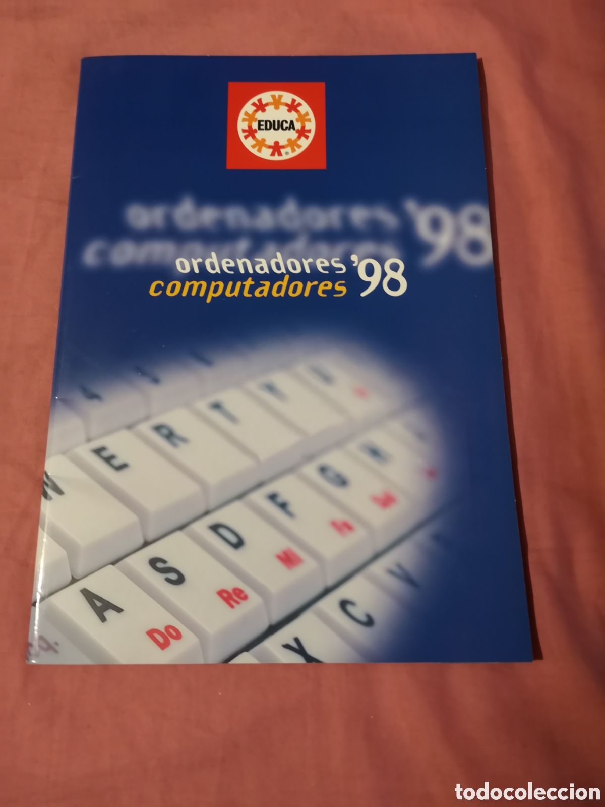 Juguetes antiguos: EDUCA. ORDENADORES 1998. Carpeta con 17 hojas/p&aacute;ginas sueltas. De cartulina. SIN USAR.
