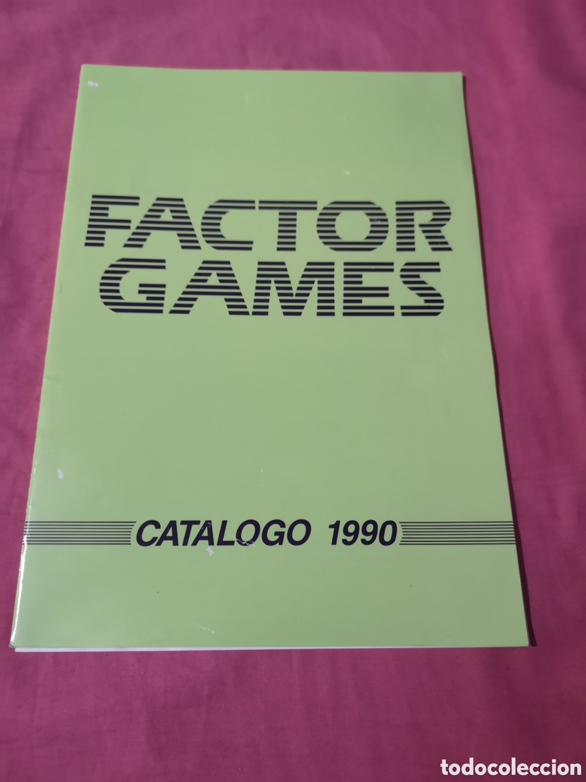 Juguetes antiguos: FACHTOR GAMES. Cat&aacute;logo de 1990. Con 16 p&aacute;ginas de 29,5x21 cm. SIN USAR.
