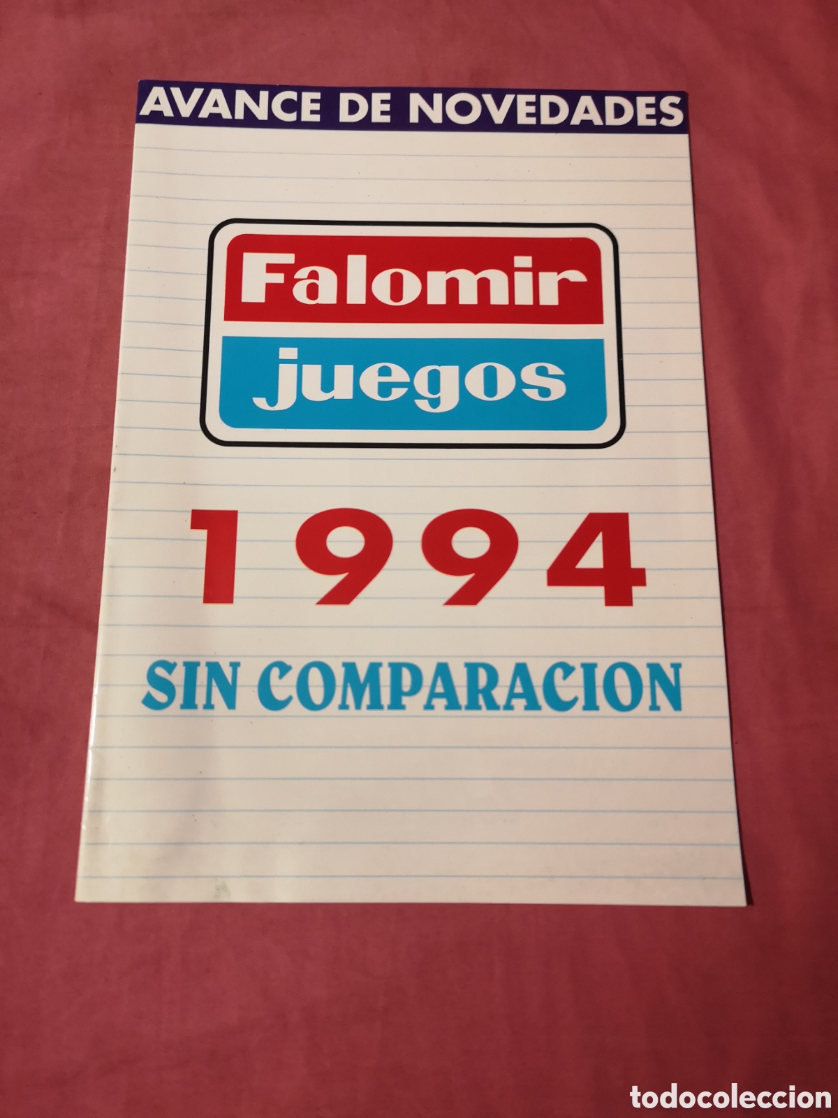 Juguetes antiguos: FALOMIR. JUEGOS. Cat&aacute;logo AVANCE DE 1994. Con 14 p&aacute;ginas de 29,5x21 cm. SIN USAR.