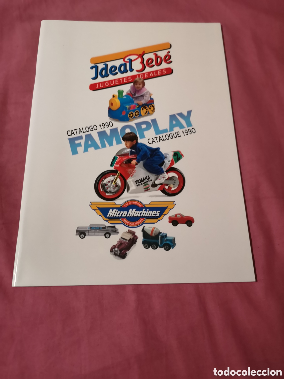Juguetes antiguos: FAMOSA. CON MICROMACHINES. Cat&aacute;logo de 1990. Con 54 p&aacute;ginas de 29,5x21 cm. SIN USAR.