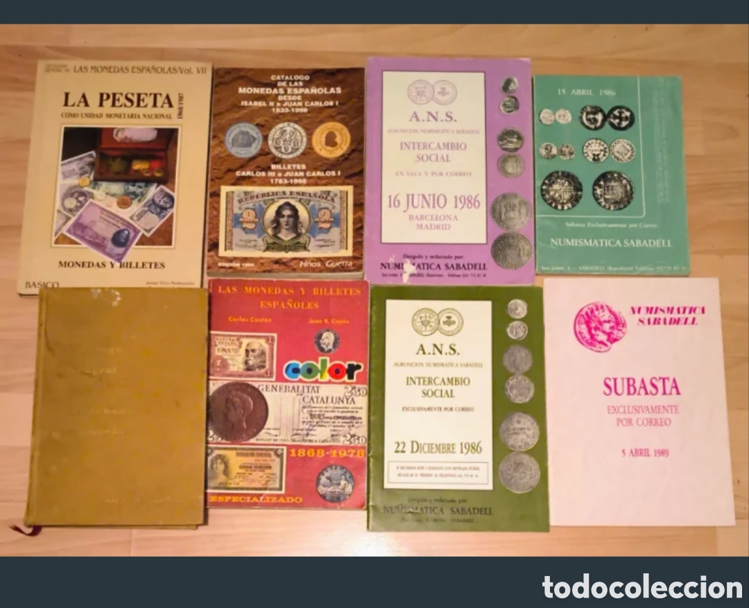 Juguetes antiguos: Lotes de Cat&aacute;logos monedas Espa&ntilde;olas