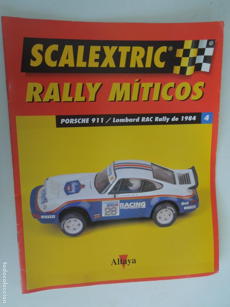 Juguetes antiguos: SCALEXTRIC - RALLY M&Iacute;TICOS - ALTAYA - PORSCHE 911/ LOMBARD RAC RALLY DE 1984 - N&ordm; 4