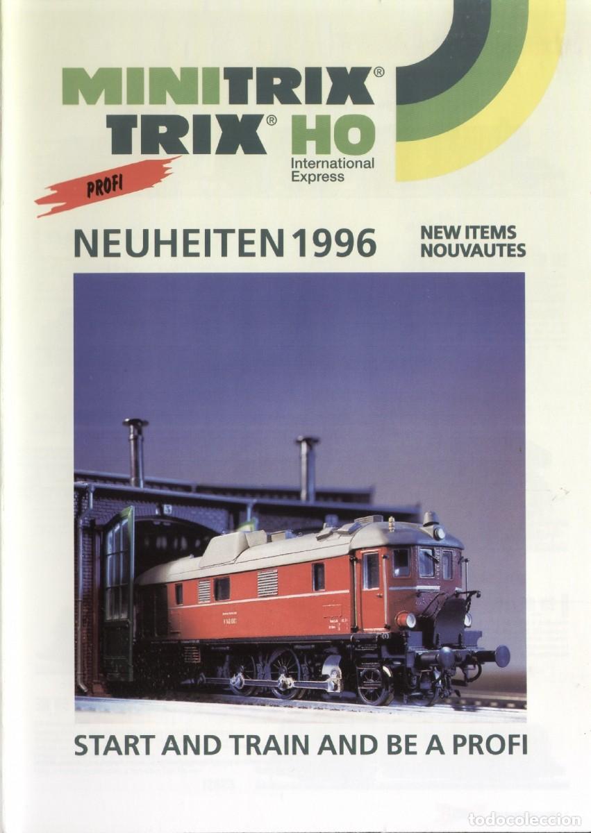 Juguetes antiguos: cat&agrave;logo MINITRIX TRIX HO NEUHEITEN 1996 Start and train and be a profi - en alem&aacute;n