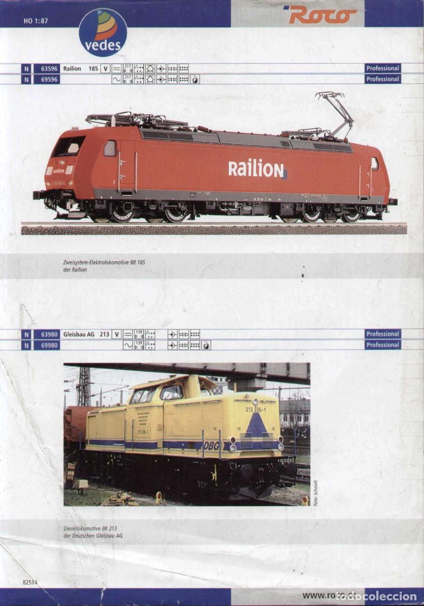Juguetes antiguos: cat&agrave;logo ROCO 2004 VEDES HO 1/87 Sondermodelle - en alem&aacute;n