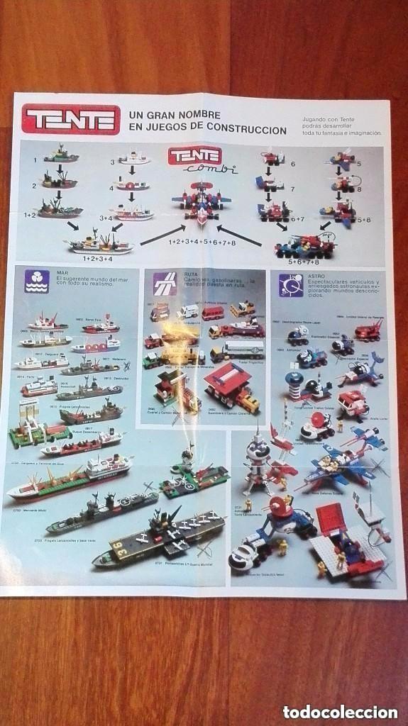 Juguetes antiguos: CATALOGO DESPLEGABLE - TENTE EXIN a&ntilde;o 1980