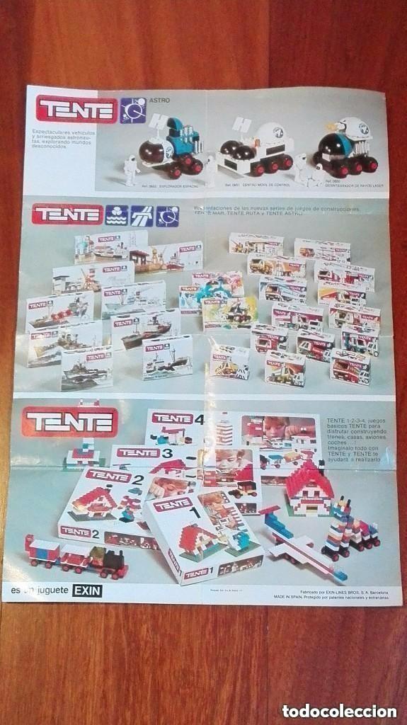 Juguetes antiguos: CATALOGO DESPLEGABLE, TENTE EXIN, 1977