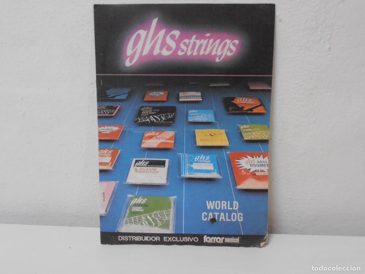 Juguetes antiguos: CATALOGO, GHS STRINGS CUERDAS GUITARRA, ANTIGUA JUGUETERIA