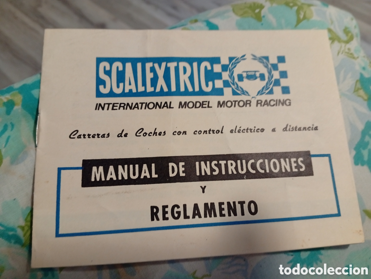 Juguetes antiguos: Cat&aacute;logo y manual de instrucciones Scalextric