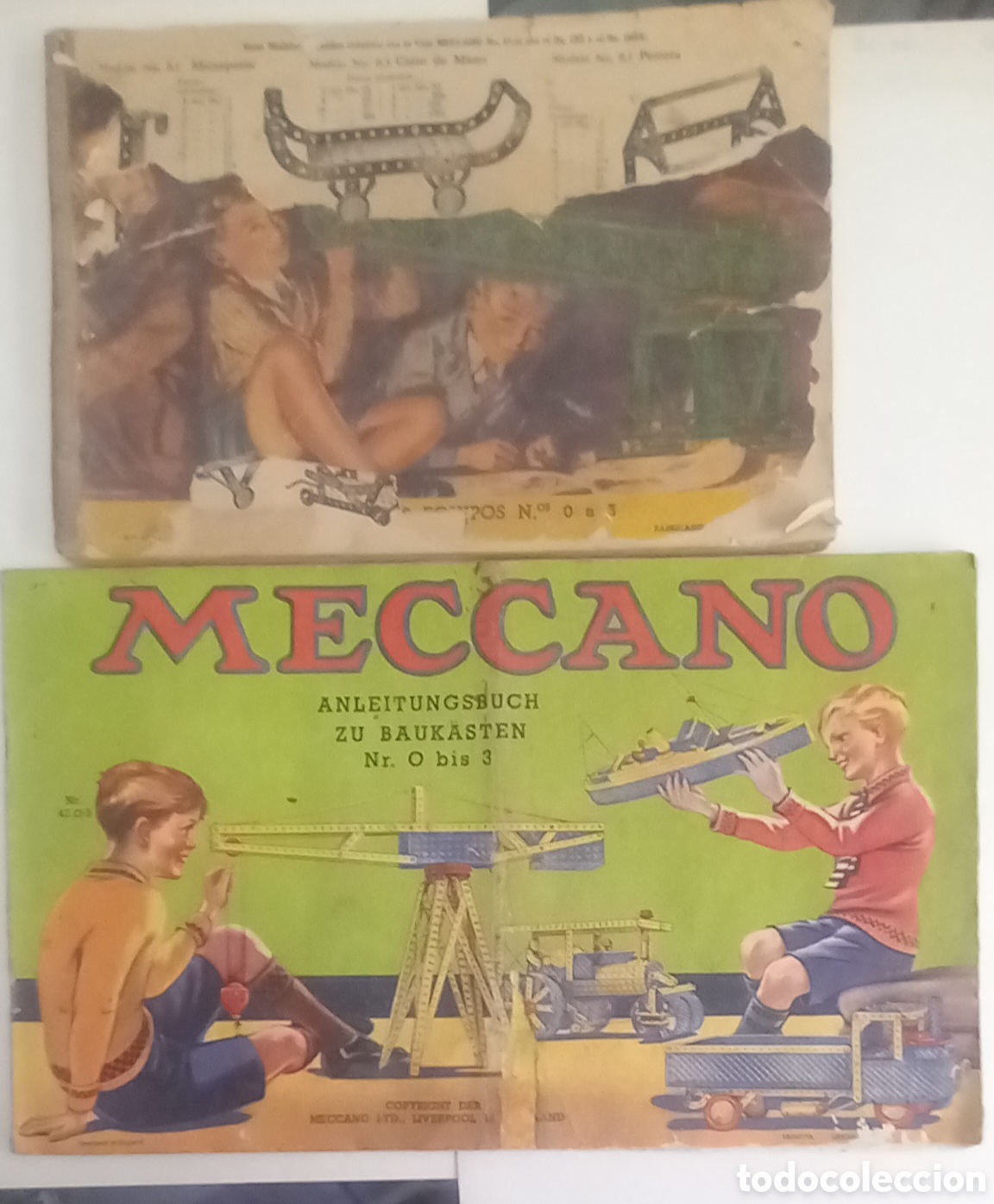 Juguetes antiguos: 2 catalogos de Meccano