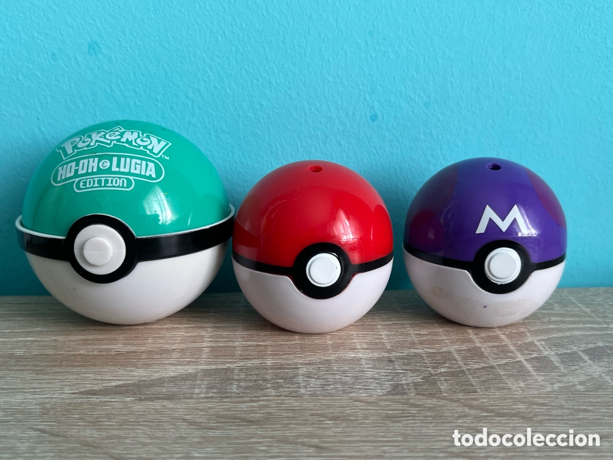 Juguetes antiguos: Pokeball variadas 3 uds
