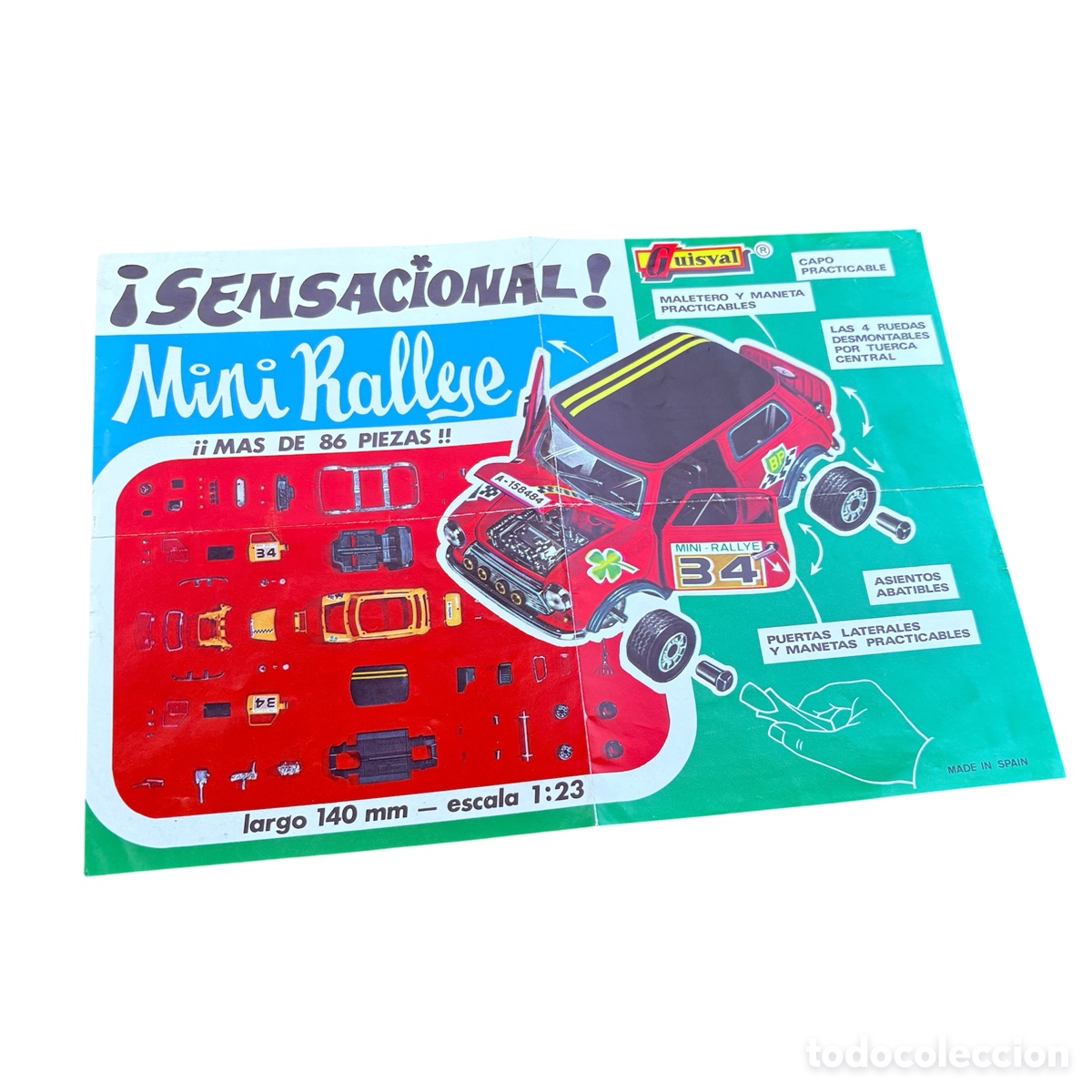 Juguetes antiguos: Publicidad cat&aacute;logo instrucciones guisval mini rallye