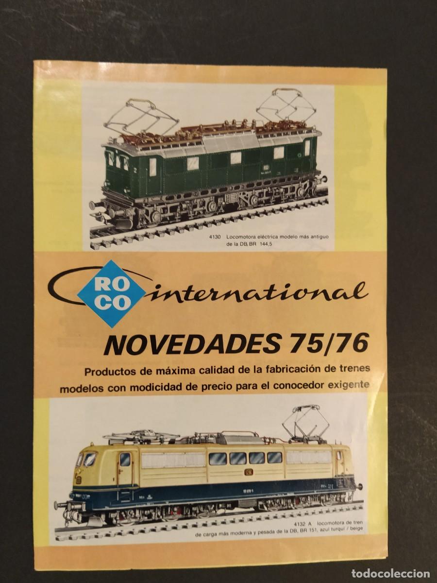 Juguetes antiguos: ROCO INTERNATIONAL NOVEDADES 75 76 - TRENES DE JUGUETE - CATALOGO PUBLICIDAD -VER FOTOS-(K-16.102)