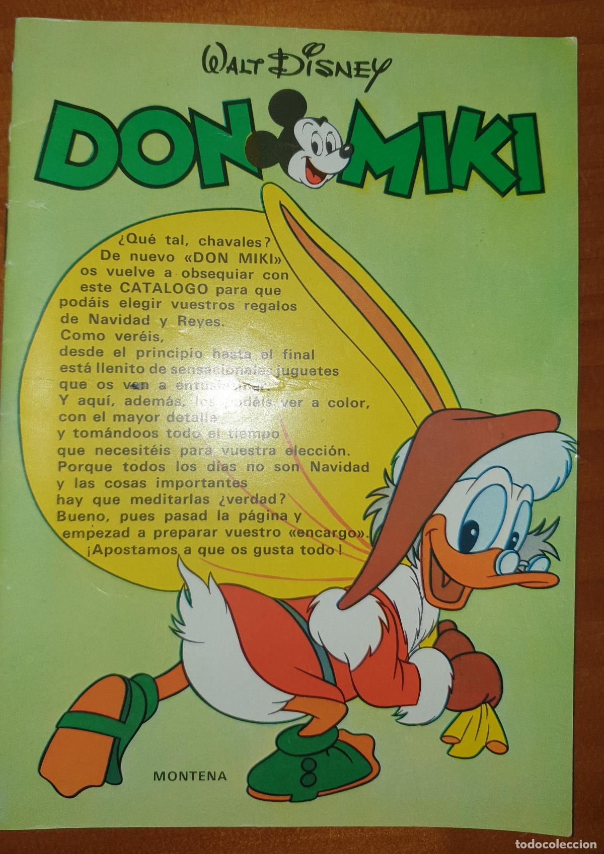 Juguetes antiguos: Don Miki, Catalogo de juguetes, 1977, Montena