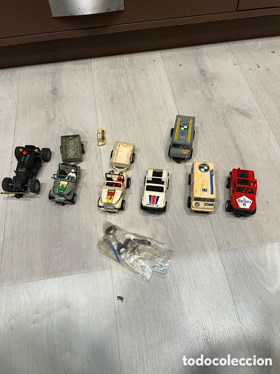 Juguetes antiguos: Lote de 7 coches de juguete