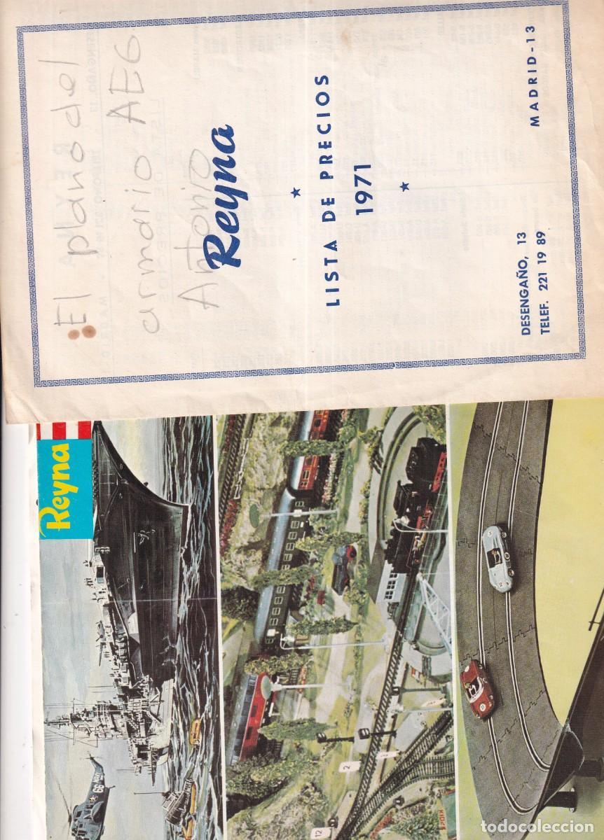 Juguetes antiguos: REYNA CATALOGO TRENES, AVIONES, BARCOS EN MINIATURA + LISTA PRECIOS 1971