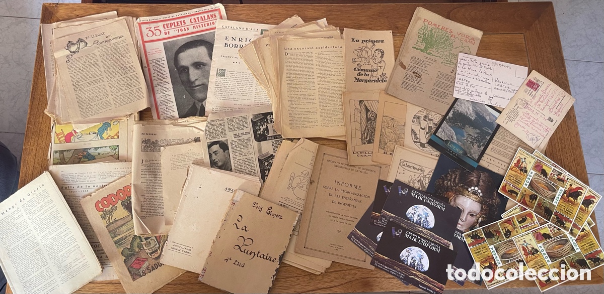 Juguetes antiguos: Gigantesco Lote revistas y folletos antiguos