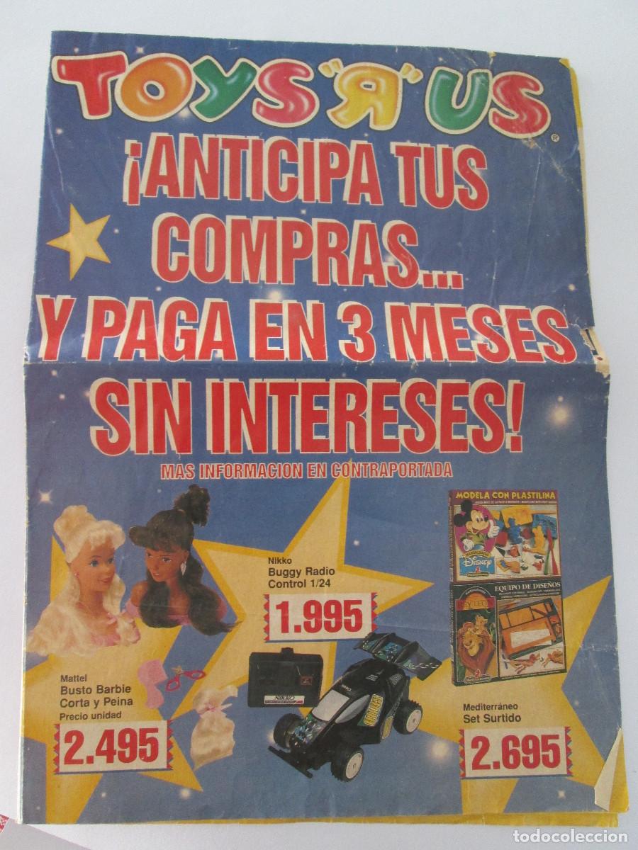 Juguetes antiguos: CATALOGO JUGUETES TOYS R US - 4 HOJAS - 8 PAGINAS INCLUIDAS PORTADAS - ULTIMA HOJA ROTA