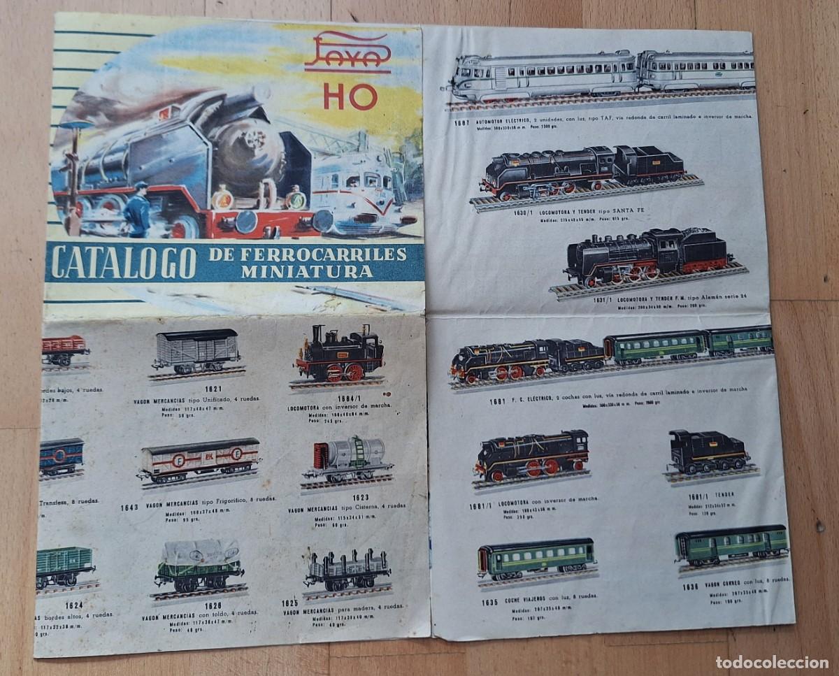 Juguetes antiguos: ANTIGUO CATALOGO DE FERROCARRILES MINIATURA-CASA PAYA HO -CON CIRCUITOS Y COMPLEMENTOS -BUEN ESTADO