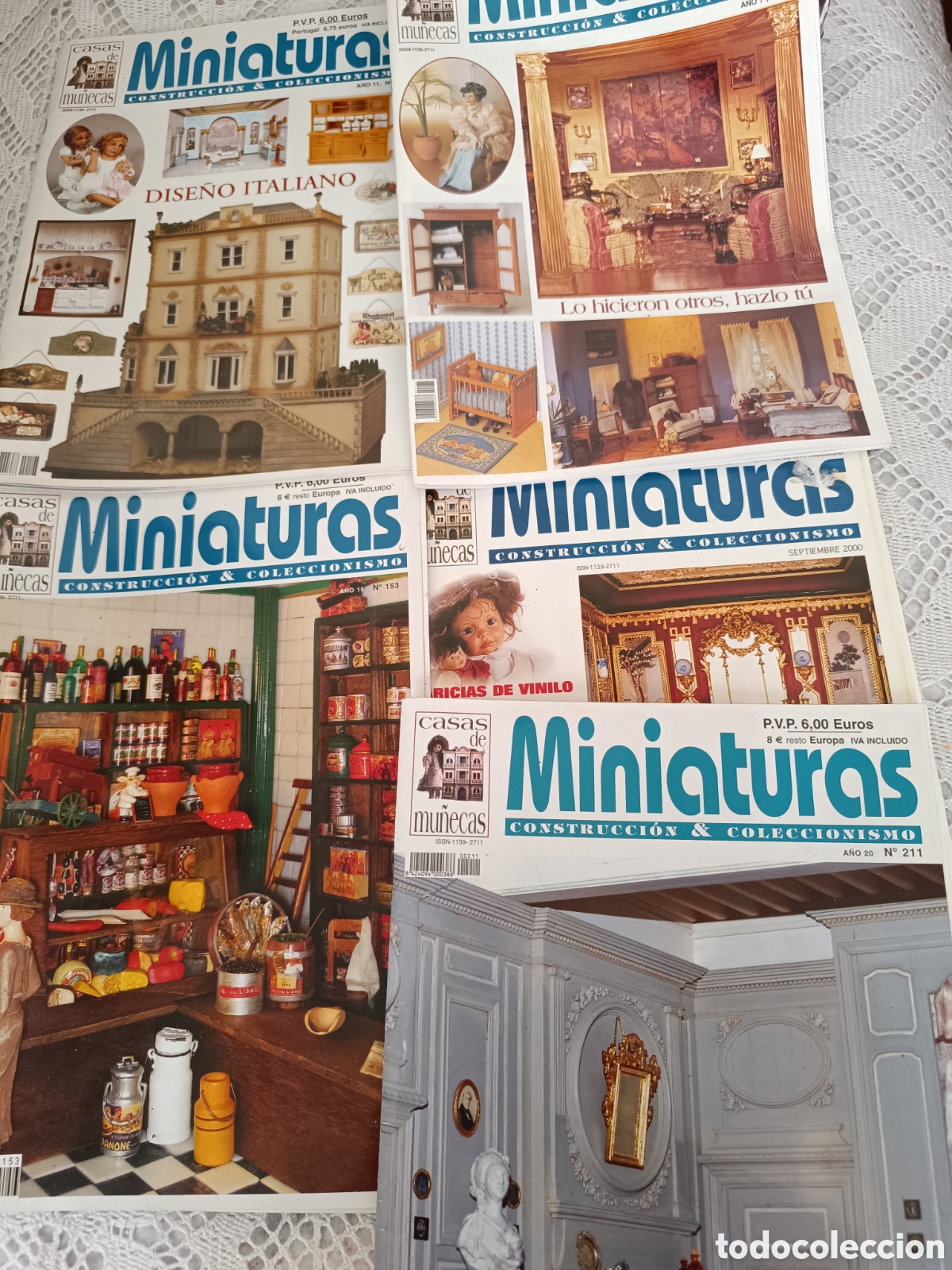 Juguetes antiguos: Lote de 5 revistas miniaturas