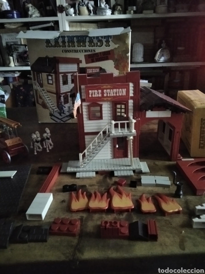 Juguetes antiguos Exin: Exin west fire station - Foto 2