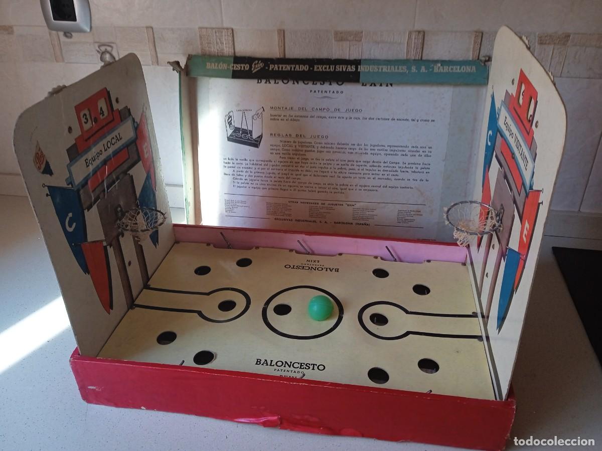 Juguetes antiguos Exin: Antiguo Exin Baloncesto. Funciona! - Foto 2