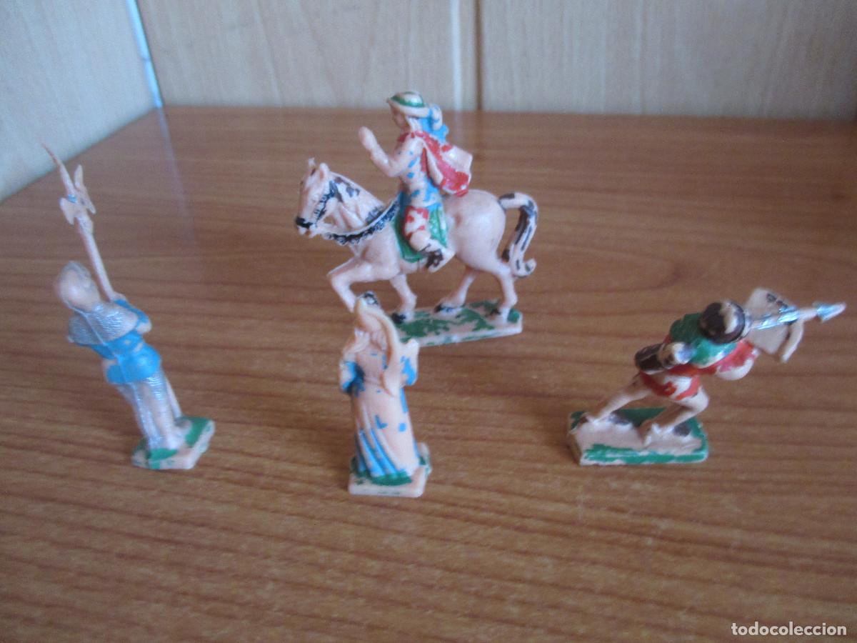 Juguetes antiguos Exin: EXIN CASTILLOS CLASICO A&Ntilde;OS 70 : 1 LOTE 4 FIGURAS ANTIGUAS ( EXIN CASTILLOS )