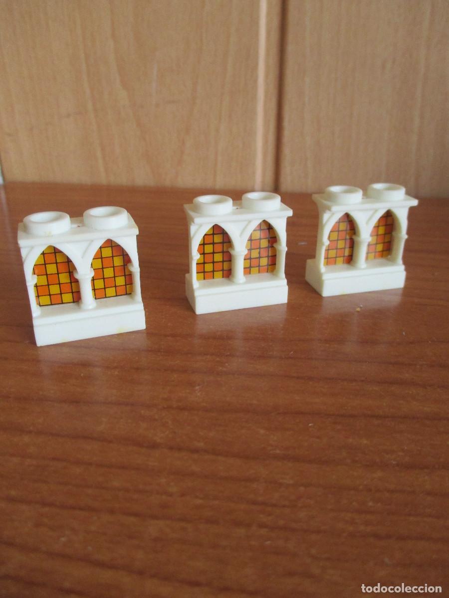 Exin Old Toys: EXIN CASTILLOS SERIE GOLDEN : 1 LOTE 3 VENTANAS CON VIDRIERAS