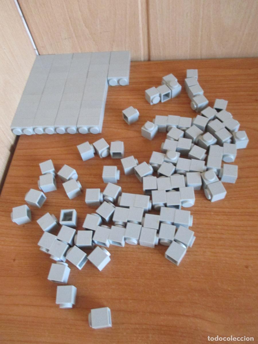 Juguetes antiguos Exin: EXIN CASTILLOS SERIE GOLDEN : LOTE 130 PIEZAS DE LADRILLOS VARIADOS