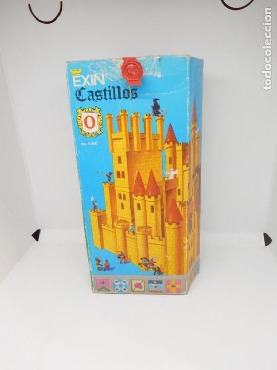 Juguetes antiguos Exin: Exin Castillos caja azul n&uacute;mero 0. Piezas originales Exin. Ref 8